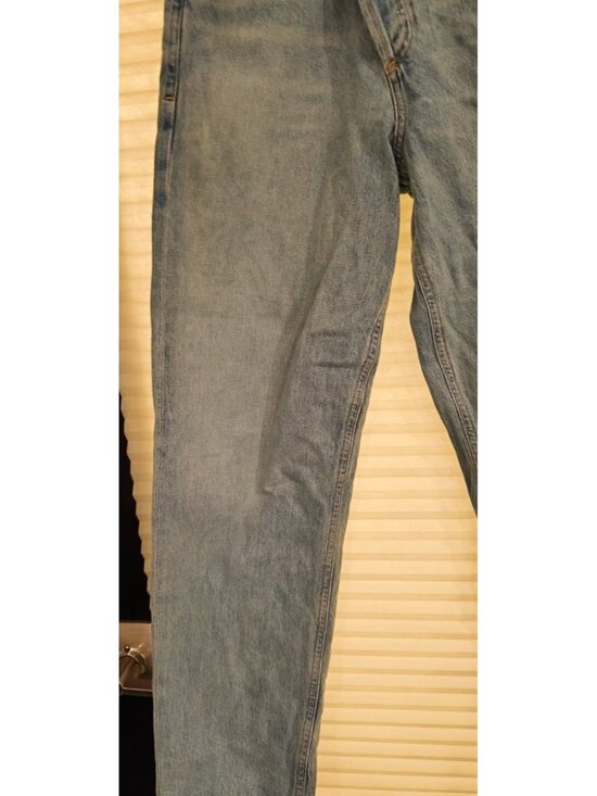 AGOLDE Arco Criss Cross Jeans Womens Size 23 Blue High Rise Straight Leg Denim - Picture 6 of 14